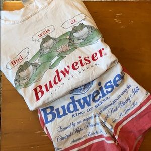 Matching Budweiser Shorts and Shirt (Vintage)